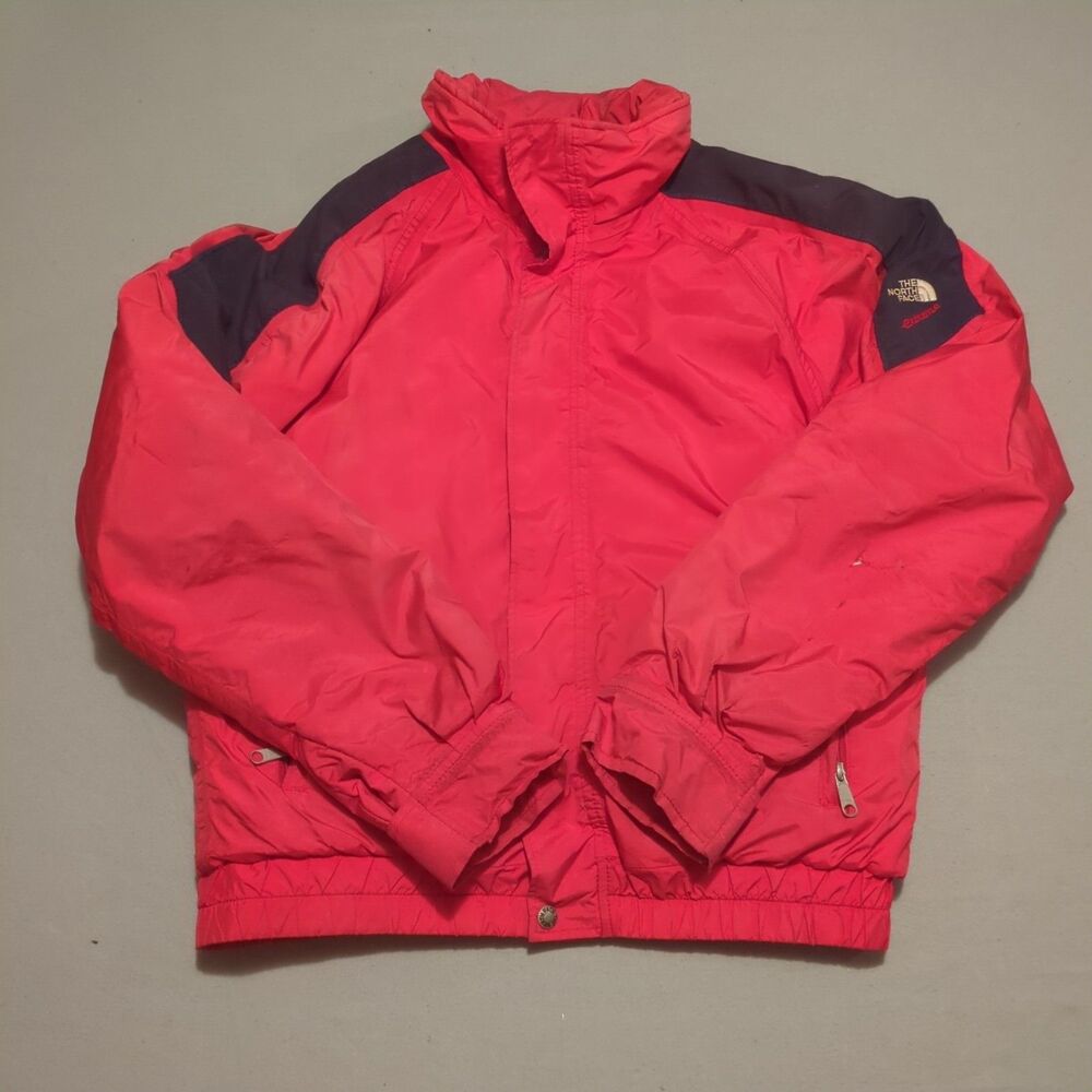 Vintage 80s The North Face Extreme Gore-Tex Ski Jacket Red Pink USA Made Large